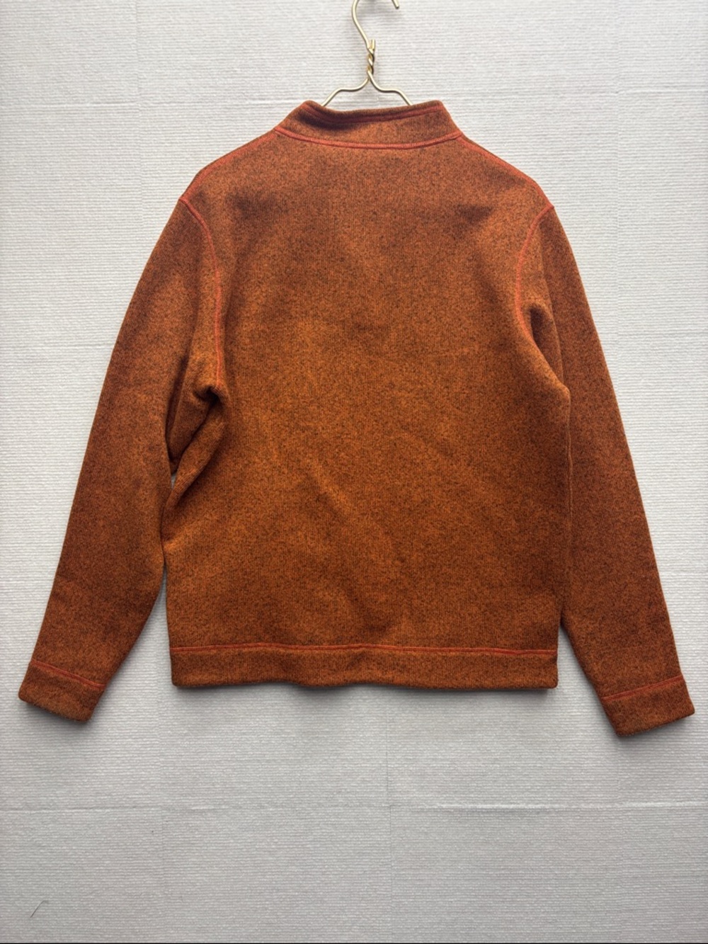 Peter MILLAR | medium Half-Zip Men's Sweater - Rust Orange - Picture 6 of 7